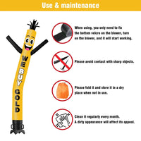 6 10 15 20FT Tall We Buy Gold Waving Inflatable Tube Man(Blower Not Included)