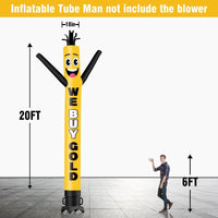 6 10 15 20FT Tall We Buy Gold Waving Inflatable Tube Man(Blower Not Included)