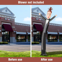 6 10 15 20FT Tall Wedding Bridegroom Waving Inflatable Tube Man(Blower Not Included)