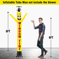 6 10 15 20FT Tall Window Tint Waving Inflatable Tube Man(Blower Not Included)