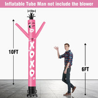 6 10 15 20FT Tall XOXO Waving Inflatable Tube Man(Blower Not Included)
