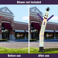 6 10 15 20FT Tall Yoga Waving Inflatable Tube Man(Blower Not Included)
