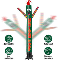 6 10 15 20FT Tall Mexican Food Waving Inflatable Tube Man(Blower Not Included)