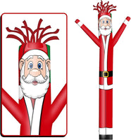6 10 15 20FT Tall Christmas Santa Claus Waving Inflatable Tube Man(Blower Not Included)