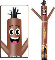 6 10 15 20FT Tall Happy Father's Day Waving Inflatable Tube Man(Blower Not Included)