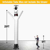 6 10 15 20FT Tall Halloween Ghost Waving Inflatable Tube Man- Halloween Theme(Blower Not Included)