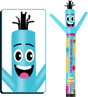 6 10 15 20FT Tall Happy Birthday Waving Inflatable Tube Man(Blower Not Included)