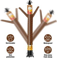 6 10 15 20FT Tall Thanksgiving Day Turkey Waving Inflatable Tube Man- Thanksgiving Day Theme(Blower Not Included)