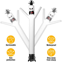 6 10 15 20FT Tall Halloween Ghost Waving Inflatable Tube Man- Halloween Theme(Blower Not Included)