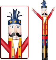6 10 15 20FT Tall Christmas Nutcracker Waving Inflatable Tube Man(Blower Not Included)
