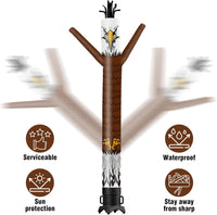 6 10 15 20FT Tall 4th of July Eagle Waving Inflatable Tube Man(Blower Not Included)