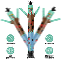 6 10 15 20FT Tall Halloween Zombie Waving Inflatable Tube Man(Blower Not Included)