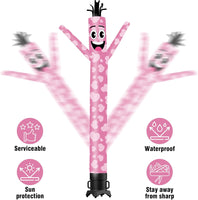 6 10 15 20FT Tall Valentine's Day Waving Inflatable Tube Man(Blower Not Included)