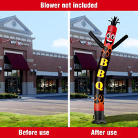 6 10 15 20FT Tall BBQ Waving Inflatable Tube Man(Blower Not Included)