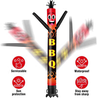 6 10 15 20FT Tall BBQ Waving Inflatable Tube Man(Blower Not Included)