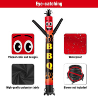 6 10 15 20FT Tall BBQ Waving Inflatable Tube Man(Blower Not Included)