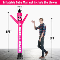 6 10 15 20FT Tall Beauty Salon Waving Inflatable Tube Man(Blower Not Included)