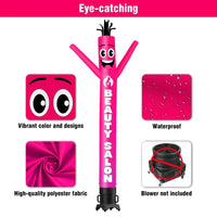 6 10 15 20FT Tall Beauty Salon Waving Inflatable Tube Man(Blower Not Included)