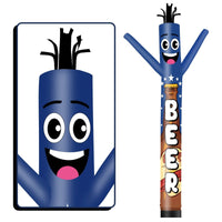 6 10 15 20FT Tall Beer Waving Inflatable Tube Man(Blower Not Included)