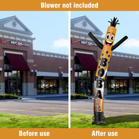 6 10 15 20FT Tall Boba Waving Inflatable Tube Man(Blower Not Included)