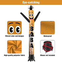 6 10 15 20FT Tall Boba Waving Inflatable Tube Man(Blower Not Included)
