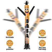 6 10 15 20FT Tall Boba Waving Inflatable Tube Man(Blower Not Included)
