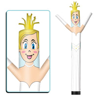 6 10 15 20FT Tall Bride Waving Inflatable Tube Man(Blower Not Included)