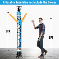 6 10 15 20FT Tall Bubble Tea Waving Inflatable Tube Man(Blower Not Included)