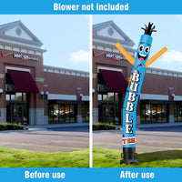 6 10 15 20FT Tall Bubble Tea Waving Inflatable Tube Man(Blower Not Included)