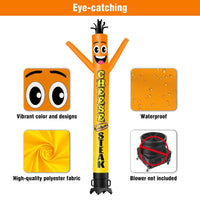6 10 15 20FT Tall Cheese Steak Waving Inflatable Tube Man(Blower Not Included)