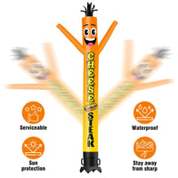 6 10 15 20FT Tall Cheese Steak Waving Inflatable Tube Man(Blower Not Included)