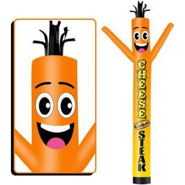 6 10 15 20FT Tall Cheese Steak Waving Inflatable Tube Man(Blower Not Included)