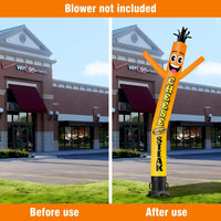 6 10 15 20FT Tall Cheese Steak Waving Inflatable Tube Man(Blower Not Included)