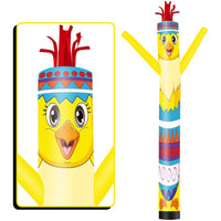 6 10 15 20FT Tall Chicken Easter Egg Waving Inflatable Tube Man(Blower Not Included)