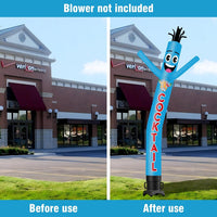 6 10 15 20FT Tall Mocktails Waving Inflatable Tube Man(Blower Not Included)