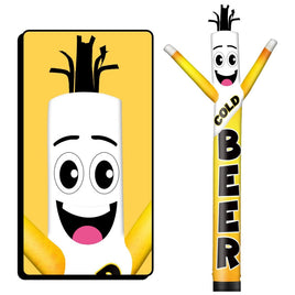 6 10 15 20FT Tall Cold Beer Waving Inflatable Tube Man(Blower Not Included)