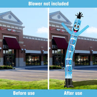 6 10 15 20FT Tall Cold Drinks Waving Inflatable Tube Man(Blower Not Included)