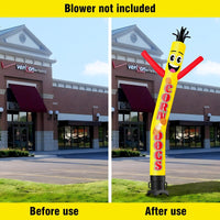 6 10 15 20FT Tall Corn Dogs Waving Inflatable Tube Man(Blower Not Included)