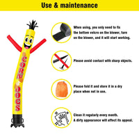6 10 15 20FT Tall Corn Dogs Waving Inflatable Tube Man(Blower Not Included)