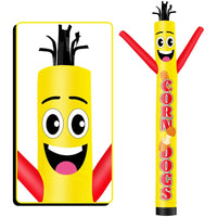 6 10 15 20FT Tall Corn Dogs Waving Inflatable Tube Man(Blower Not Included)