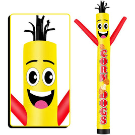 6 10 15 20FT Tall Corn Dogs Waving Inflatable Tube Man(Blower Not Included)