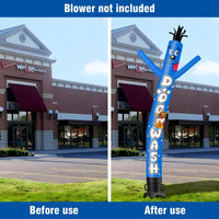 6 10 15 20FT Tall Dog Wash Waving Inflatable Tube Man(Blower Not Included)