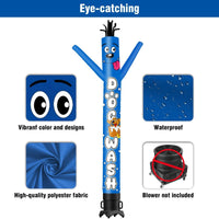 6 10 15 20FT Tall Dog Wash Waving Inflatable Tube Man(Blower Not Included)