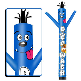 6 10 15 20FT Tall Dog Wash Waving Inflatable Tube Man(Blower Not Included)
