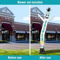 6 10 15 20FT Tall Easter Service Waving Inflatable Tube Man(Blower Not Included)