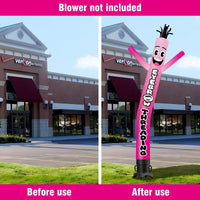 6 10 15 20FT Tall Eyebrow Threading Waving Inflatable Tube Man(Blower Not Included)