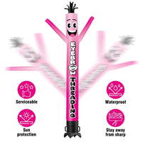 6 10 15 20FT Tall Eyebrow Threading Waving Inflatable Tube Man(Blower Not Included)