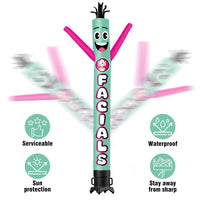 6 10 15 20FT Tall Facials Waving Inflatable Tube Man(Blower Not Included)