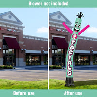 6 10 15 20FT Tall Facials Waving Inflatable Tube Man(Blower Not Included)