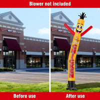 6 10 15 20FT Tall Fried Chicken Waving Inflatable Tube Man(Blower Not Included)